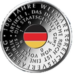 BRD 20 € 2019 Weimarer Verfassung Stgl. BRD 20 € 2019 Weimarer Verfassung Stgl.