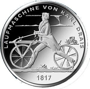 BRD 20 € 2017 "Karl Drais" (J 620) Pol. Platte.