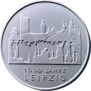 BRD 10 € 2015 BRD 10 € 2015 "1000 Jahre Leipzig" (J 599) Pol. Platte