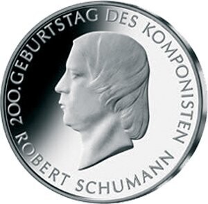 BRD 10 € 2010 BRD 10 € 2010 "Robert Schumann" (J 550) Pol. Platte