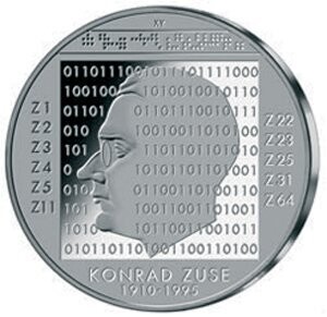 BRD 10 € 2010 "Konrad Zuse" (J 551) Stgl.
