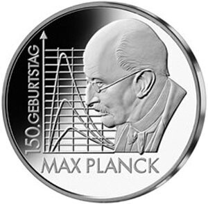 BRD 10 € 2008 "Max Planck" (J 535) Pol. Platte
