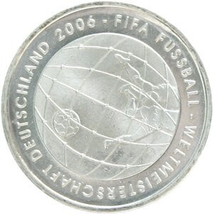 BRD 10 € 2006 "Fußball-WM" (J 520) Pol. Platte
