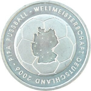 BRD 10 € 2003 BRD 10 € 2003 "Fußball-WM" (J 499) Pol. Platte