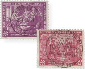 DDR 248-49 "Leipziger Messe" gestempelt