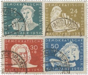 DDR 256-59 DDR 256-59 "Bach" gestempelt