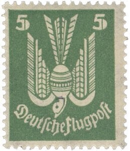 Dt. Reich 344 Y "5 Pf. lieg. Wz." * mit Falz
