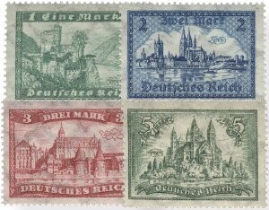 Dt. Reich 364-67 "Landschaften" postfrisch