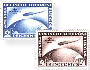 Dt. Reich 438-39 "Zeppelin Südamerikafahrt" postfrisch