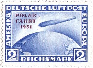Dt. Reich 457 "2 M. Polarfahrt" * mit Falz