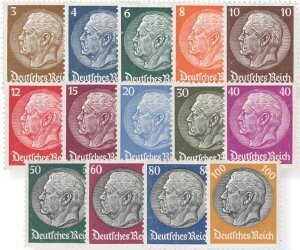 Dt. Reich 482-95 "Hindenburg Waffeln" postfrisch