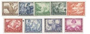 Dt. Reich 499-07 "Wagnersatz" postfrisch,  Zähnung gemischt