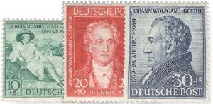Bizone 108-10 "Goethe" postfrisch