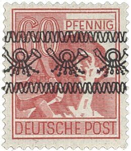 Bizone 49 I "60 Pf. Arbeiterserie Band" postfrisch