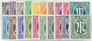 Bizone 16-35 "Deutscher Druck" postfrisch