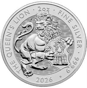 Großbritannien Tudor Beasts (8) "Queens Lion" 2026 (2 Unzen)
