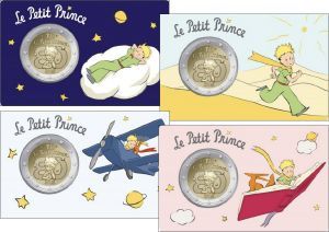 Frankreich 2 € 2026 "Kleiner Prinz" alle 4 Coincards - Februar