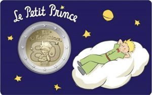 Frankreich 2 € 2026 "Kleiner Prinz" in Coincard "blau" - Februar