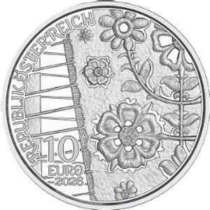 Österreich 10 € 2026 "Gscheizt&Kampelt - Loden" Silber hgh.