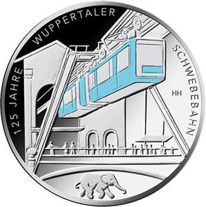 BRD 35 € 2026 "Wuppertaler Schwebebahn" Stgl. - August