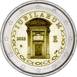 Italien 2 € 2025 "Jubiläum" Pol. Platte