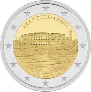 Kroatien 2 € 2025 "Pula" Pol. Platte