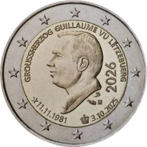 2026 Luxemburg 2 € "Geb. Guillaume" Coincard - Juli