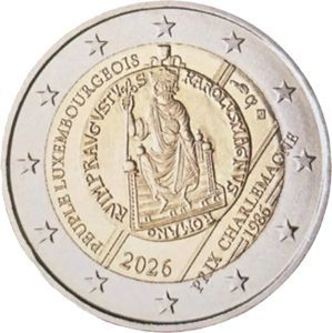 2026 Luxemburg 2 € "Karlspreis für das lux. Volk" Coincard - Juli