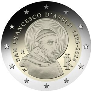 2026 Italien 2 € 2026 Italien 2 € "Franz von Assisi" Coincard - Mai