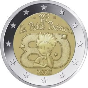 Frankreich 2 € 2026 "Kleiner Prinz" Pol. Platte