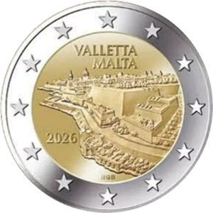 Malta 2 € 2026 "Valletta" Pol. Platte