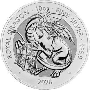 Großbritannien Tudor Beasts (9) "Royal Dragon" 2026 (2 Unzen)