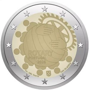 2026 Portugal 2 € "Rotary" Coincard - Juli