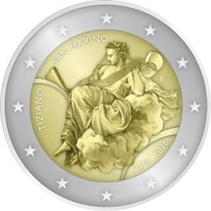 San Marino 2026 2 € "Tizian" Pol. Platte
