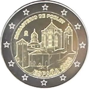 Spanien 2 € 2026 "Kloster Poblet" Pol. Platte