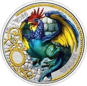 Österreich 3 € Fabelwesen (04) 2026 "Der Basilisk"