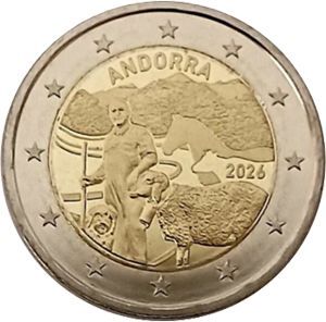 2026 Andorra 2 € "Transhumanz" - Anf. DEZ