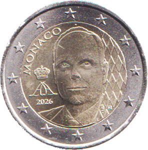 2026 Monako 2 € "Albert" - Oktober
