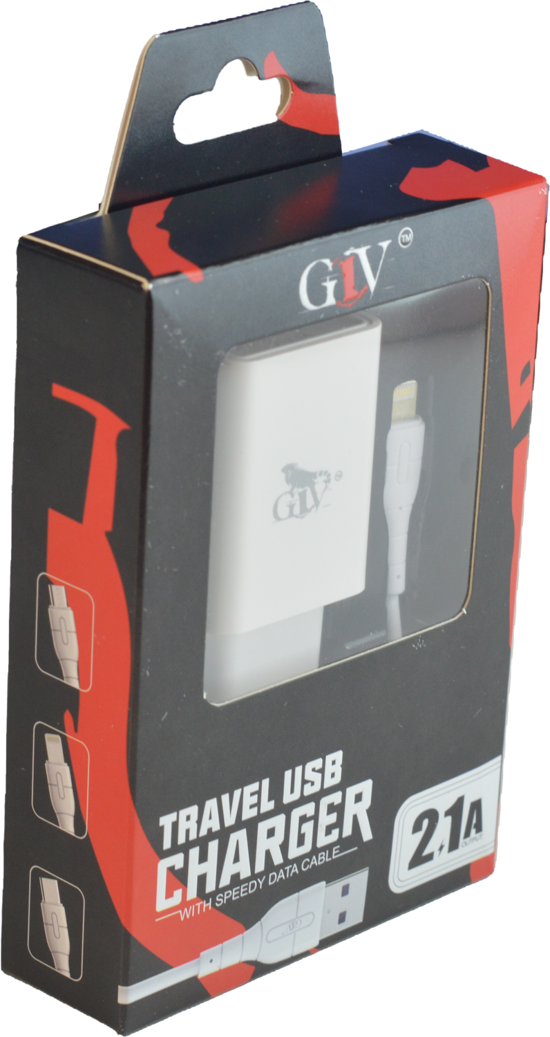 Cargador rápido 2.1A GIV A20 | Con cable USB Tipo C