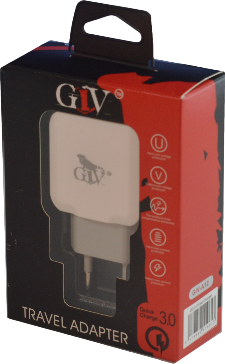 Cargador Ficha GIV-A12 carga rápida 3.0