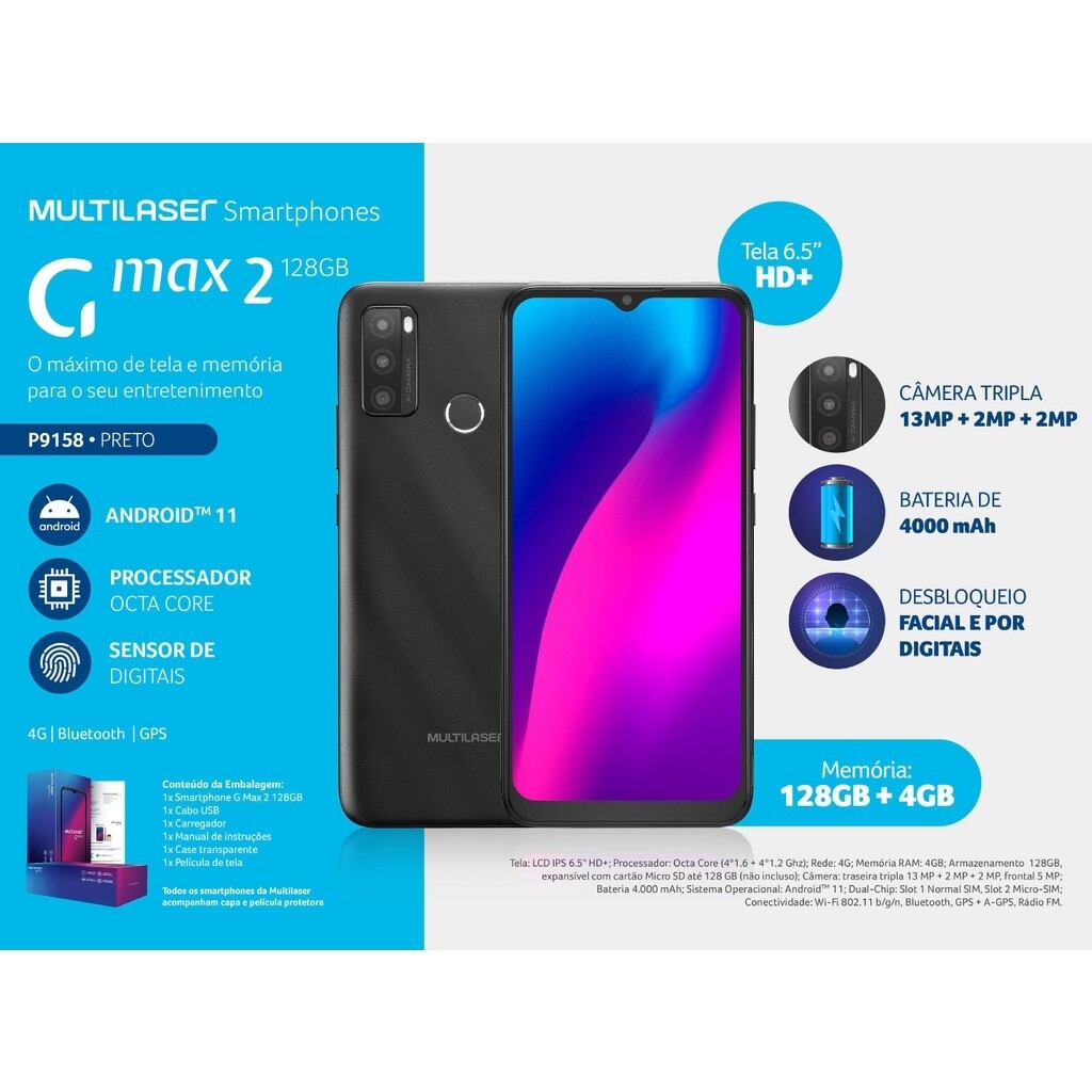 CELULAR MULTILASER G max2