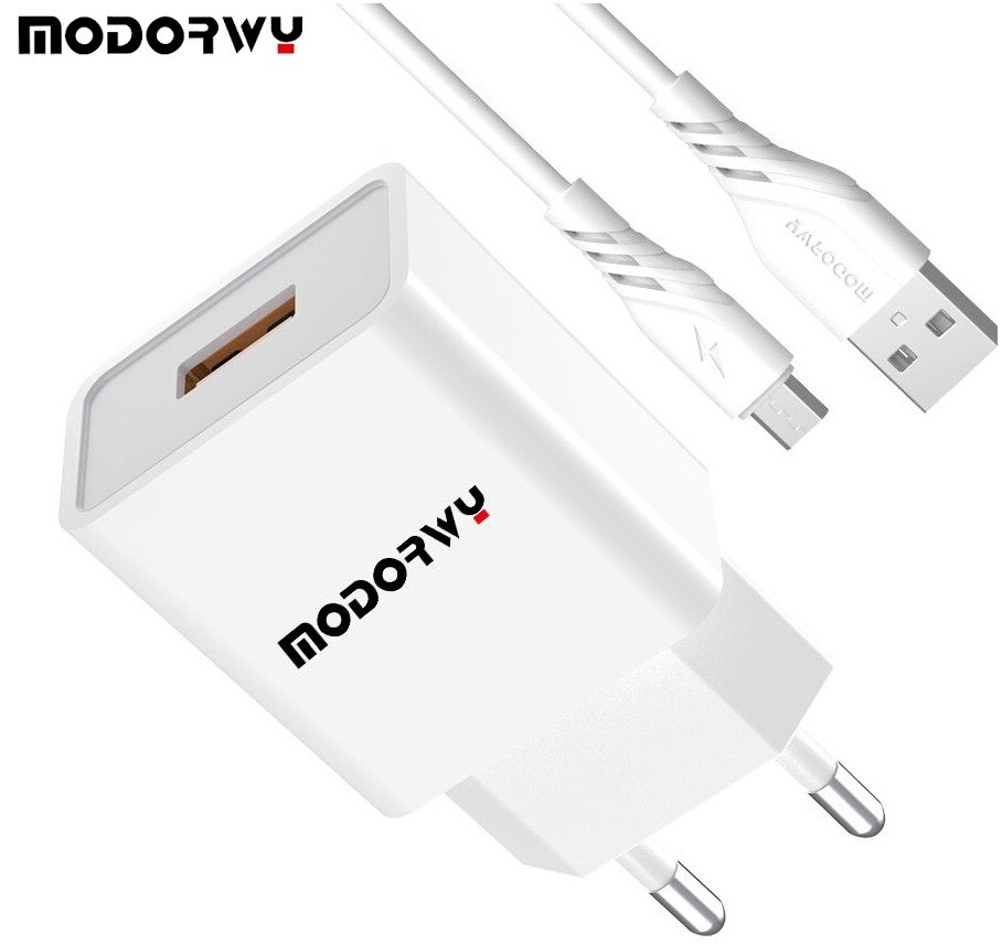 CARGADOR MODORWY DE PARED C/CABLE 2.4A/12W-MA1102 MICRO