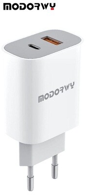 CARGADOR FICHA TIPO C + USB 3.1A - MODORWY MA1113