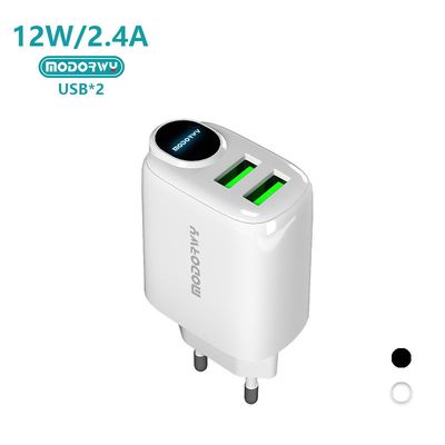 CARGADOR FICHA DOBLE USB C/LUZ MA2116