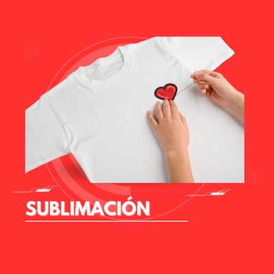 Sublimación, estampados, bordados,