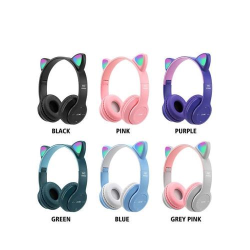 AURICULARES DE VINCHA  OREJITAS GATO C/LUZ P47M