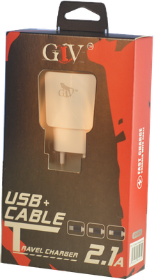 Cargador rápido USB 2.1A - GIV A03 | MICRO USB