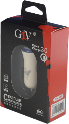 Cargador 12/24v Para Auto GIV QC3.0