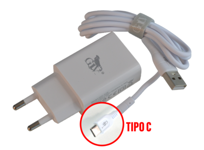 Cargador 2.1A GIV A20 | Con cable USB Tipo C
