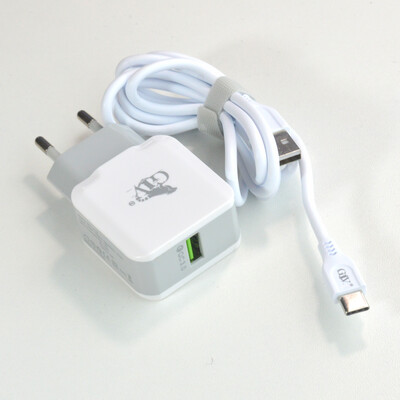 Cargador GIV USB  A12 con Cable USB tipo C